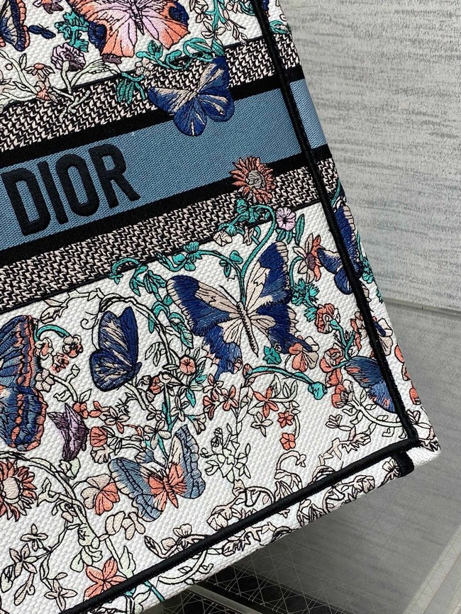 Large Dior Book Tote Embroidery Embroidery M1286ZEDX-2