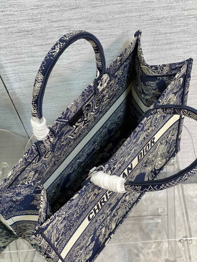 Large Dior Book Tote Embroidery Embroidery M1286ZEDX-5