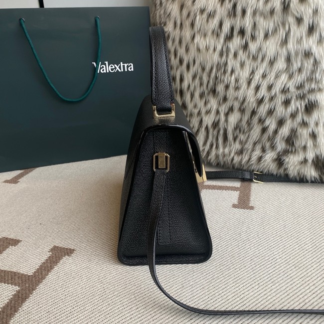 Valextra Iside Top Handle Medium Bag 56028 BLACK