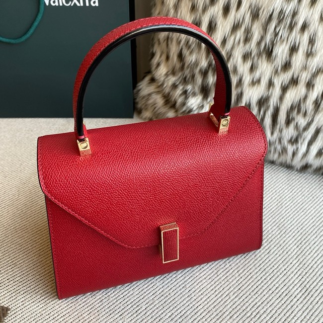 Valextra Iside Top Handle Medium Bag 56028 LOVE RED