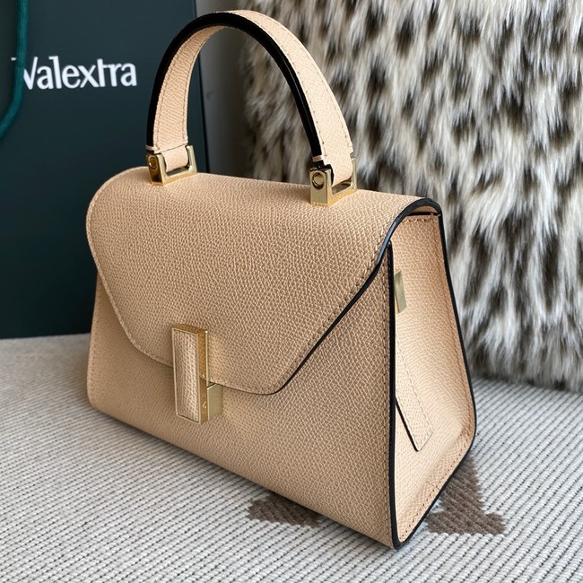 Valextra Iside Top Handle Mini Bag 00359 Nude
