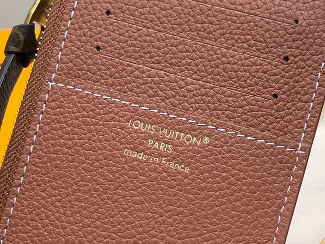 Louis Vuitton NEW Low Key Zipped Card Holder M14550 Cognac Brown