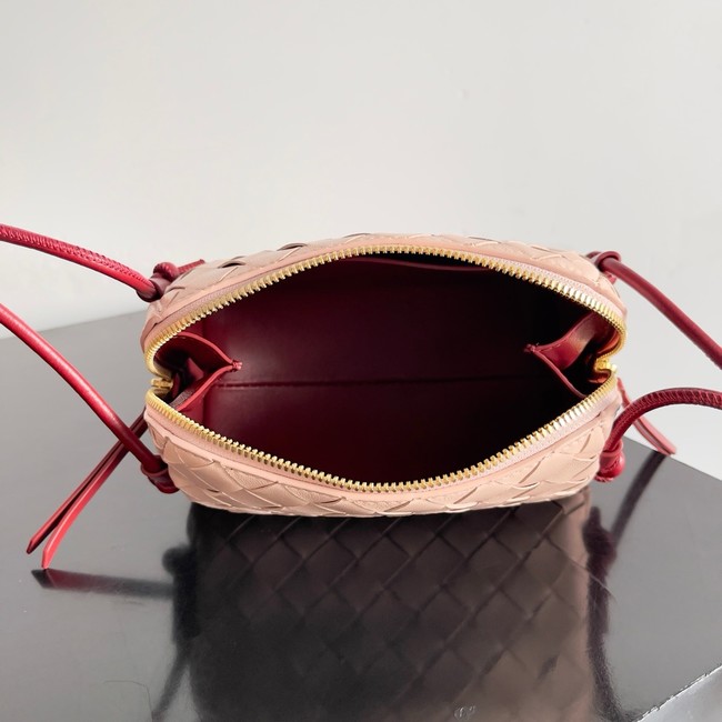 Bottega Veneta Intrecciato Concert Pouch 794258 Seashell&red