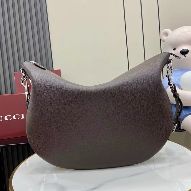 GUCCI B LARGE SHOULDER BAG 800194 dark brown