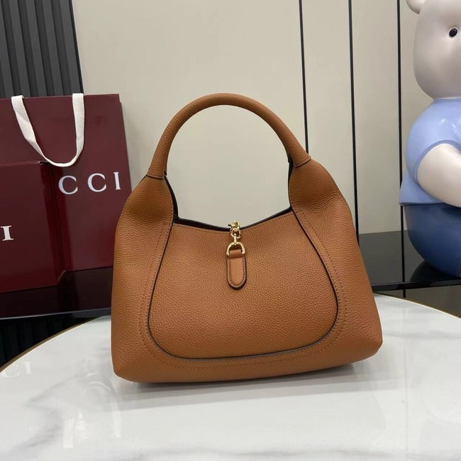 GUCCI SOFTBIT MEDIUM TOP HANDLE BAG 837467 Brown