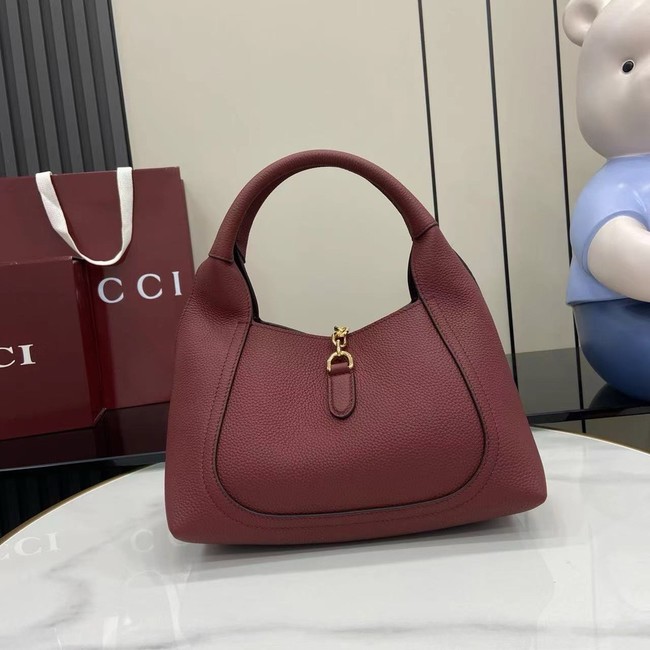 GUCCI SOFTBIT MEDIUM TOP HANDLE BAG 837467 Rosso Ancora red