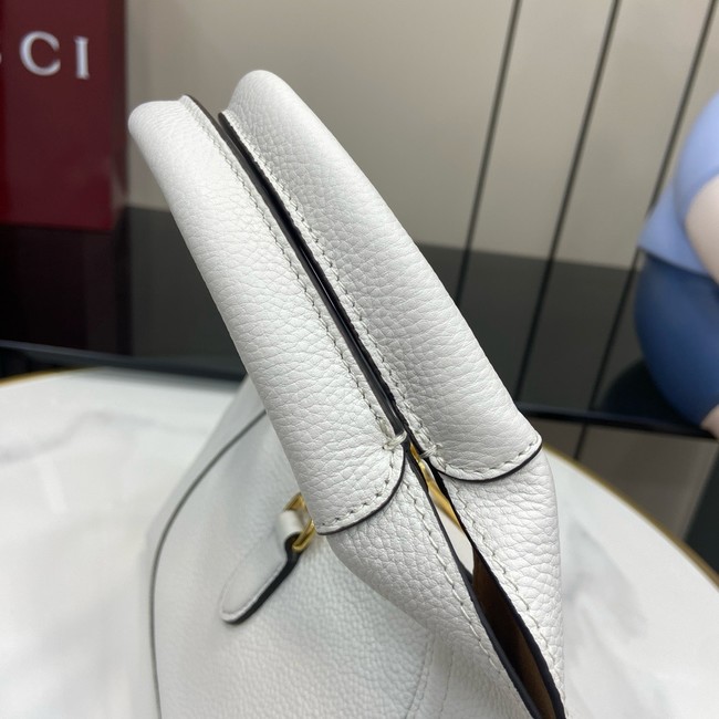 GUCCI SOFTBIT MEDIUM TOP HANDLE BAG 837467 White