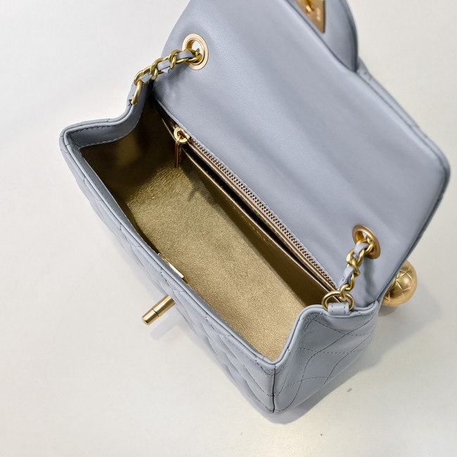 Chanel MINI FLAP BAG AS1786 light gray