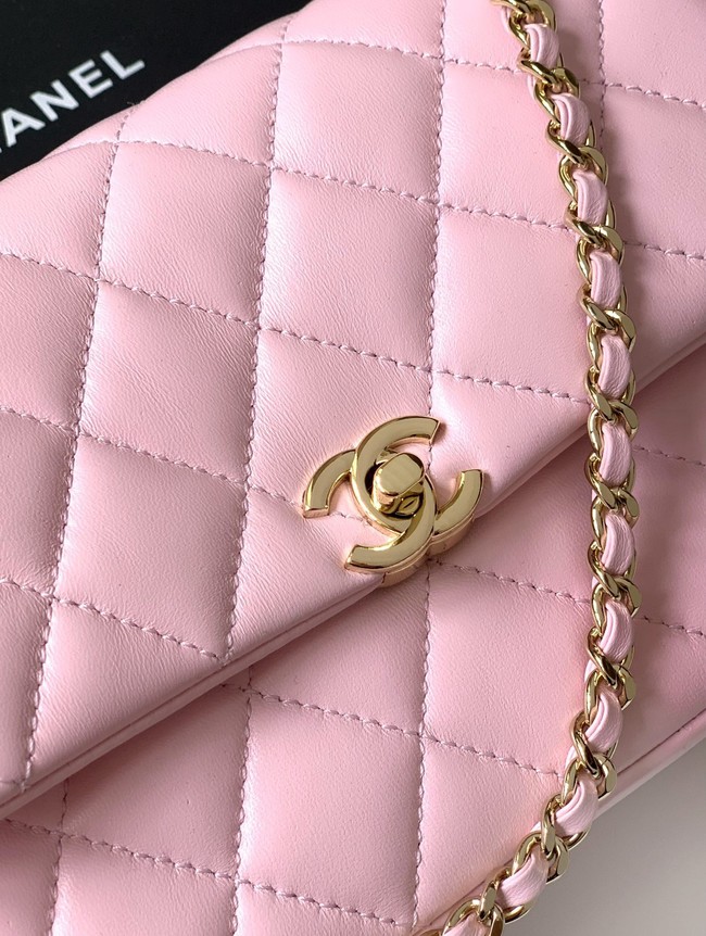 Chanel CLASSIC Original Lambskin 11.12 HANDBAG AS6565 pink