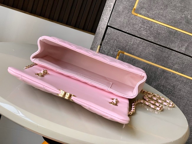 Chanel CLASSIC Original Lambskin 11.12 HANDBAG AS6565 pink