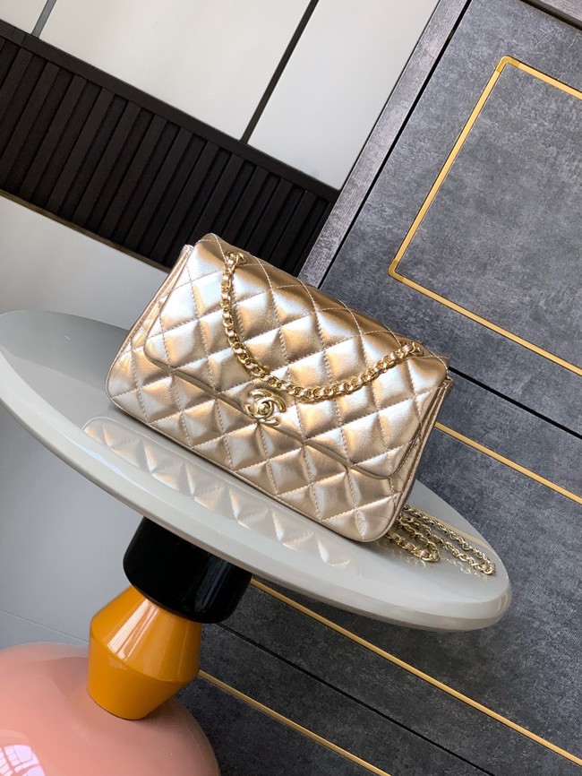 Chanel CLASSIC Original Lambskin 11.12 HANDBAG  AS6565 gold
