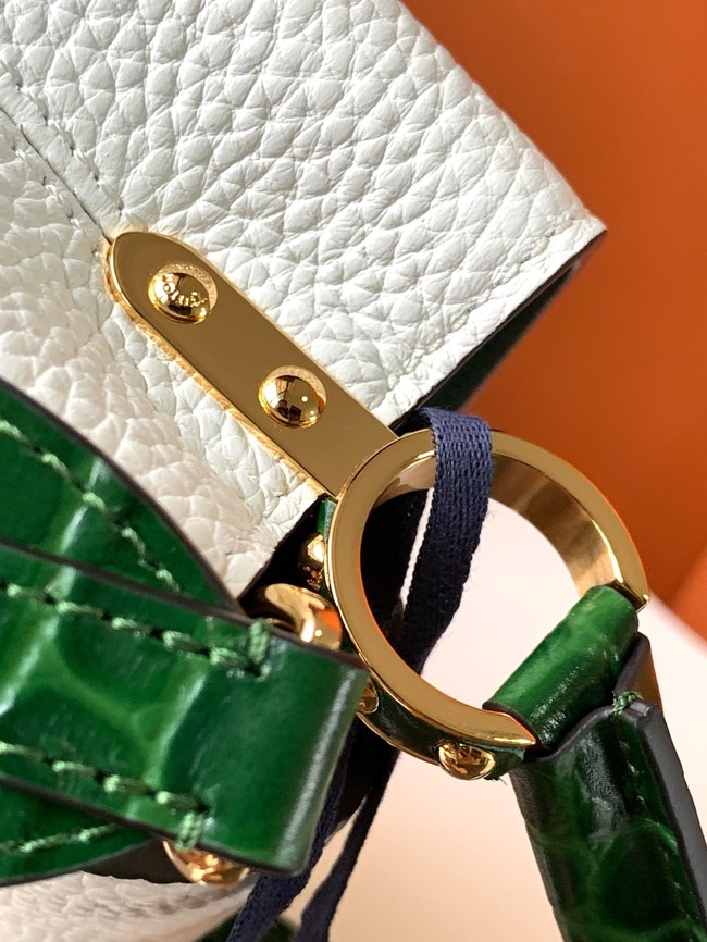 Louis Vuitton Capucines Mini M96498 white&dark green
