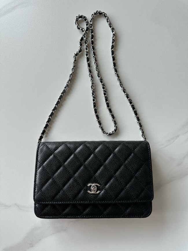 Chanel Classic Wallet On Chain Grained Calfskin AP4241-20