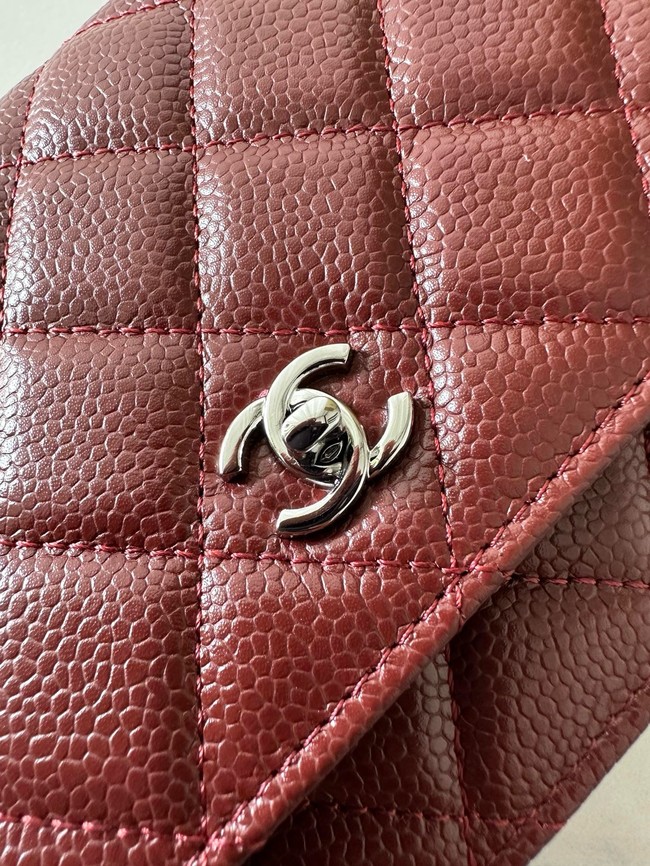 Chanel Classic Wallet On Chain Grained Calfskin AP4241-14