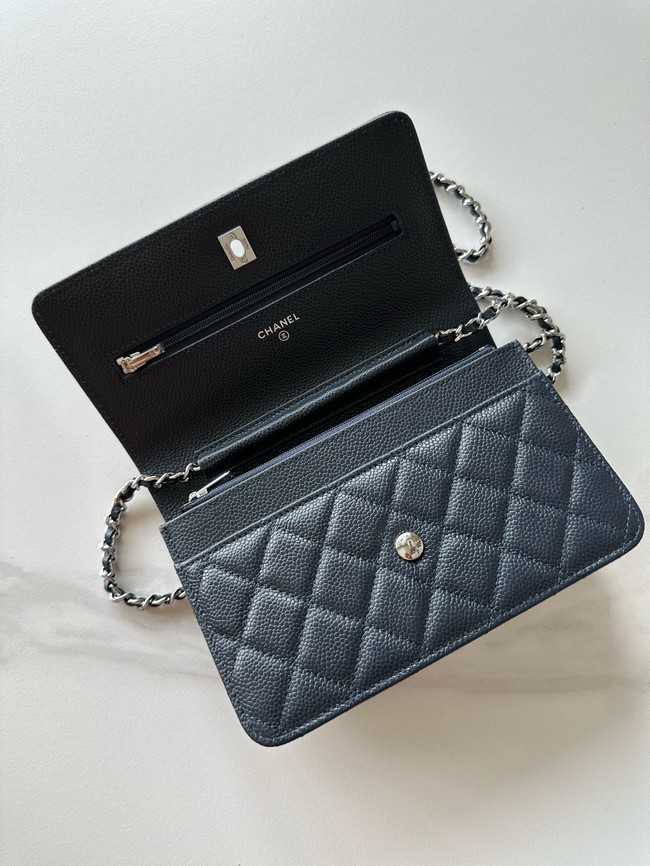 Chanel Classic Wallet On Chain Grained Calfskin AP4241-6