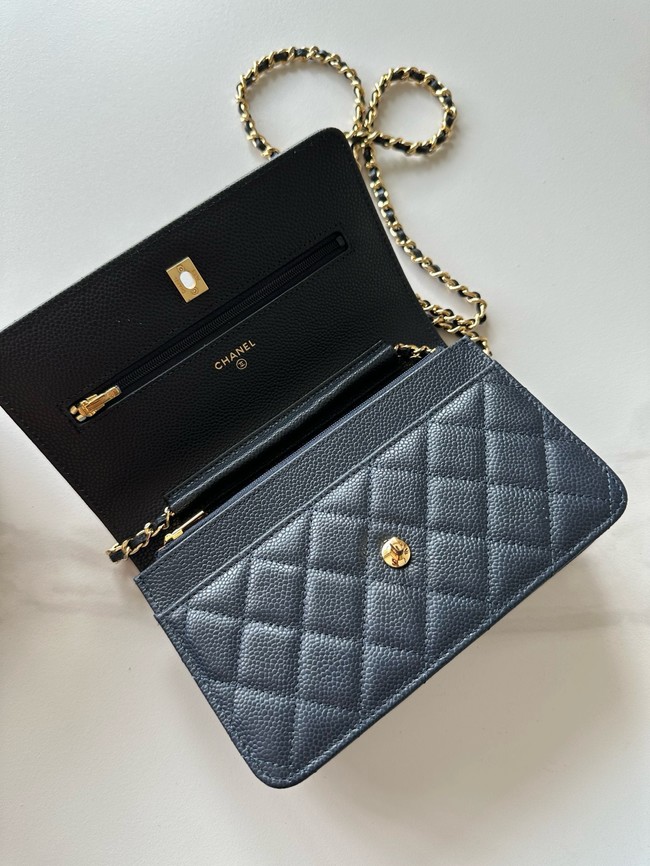 Chanel Classic Wallet On Chain Grained Calfskin AP4241-7
