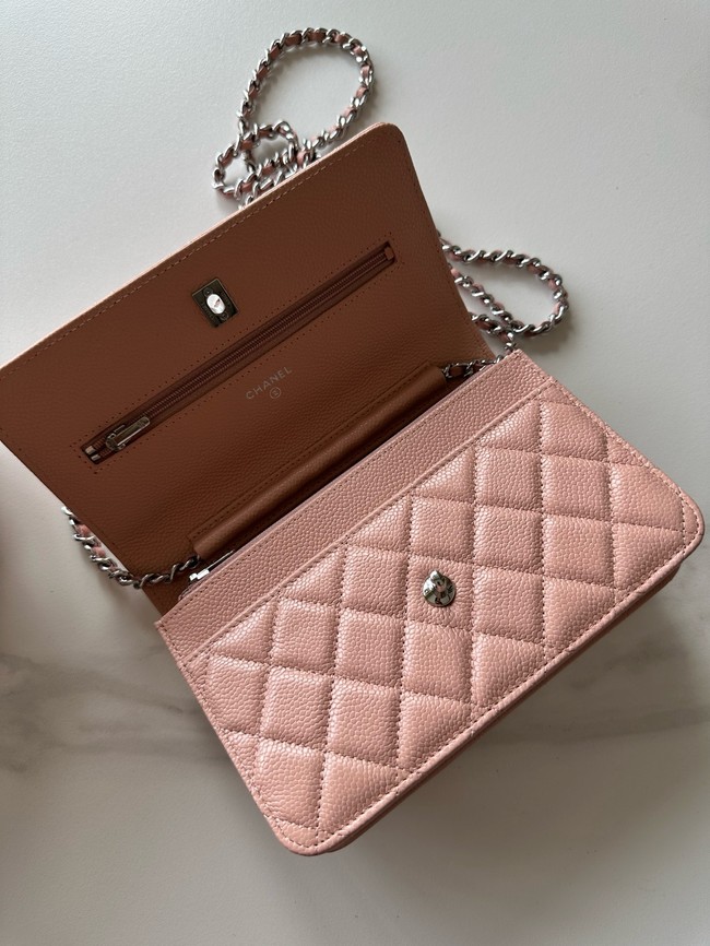 Chanel Classic Wallet On Chain Grained Calfskin AP4241-8