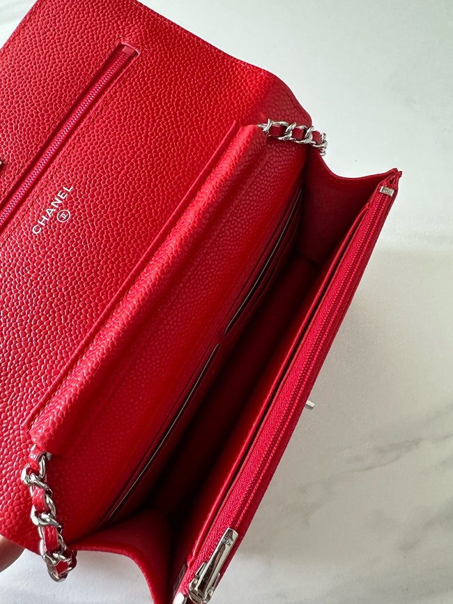 Chanel Classic Wallet On Chain Grained Calfskin AP4241-10