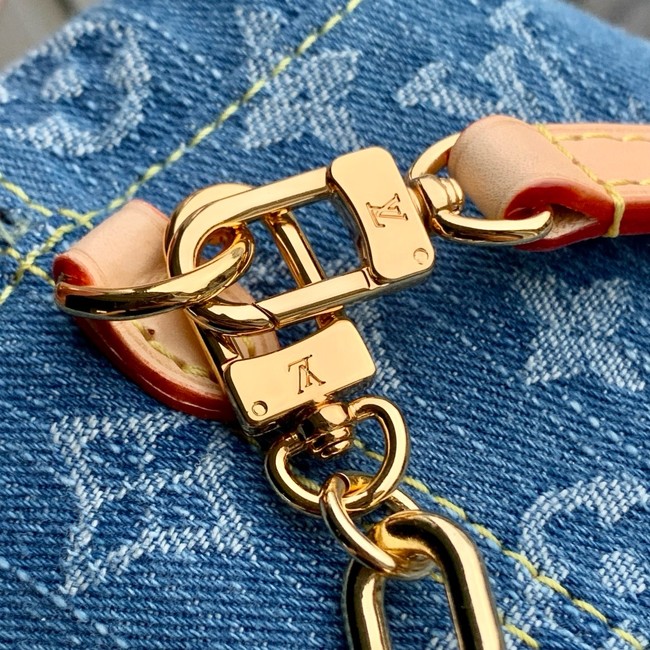 Louis Vuitton NEW Nano Noe M83043 Denim Blue