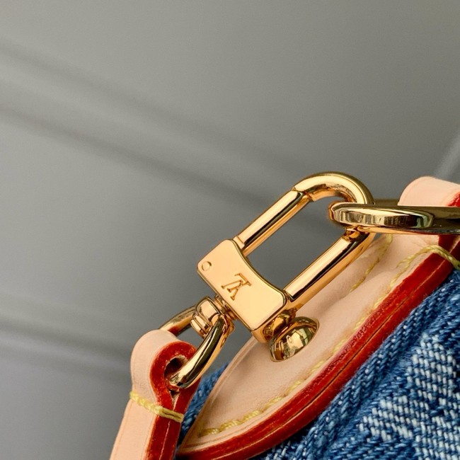 Louis Vuitton NEW Pochette Valley M13571 Denim Blue