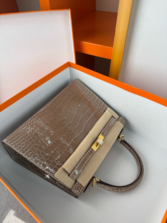 Hermes Kelly Shoulder Bags Nile crocodile leather KL3598-10