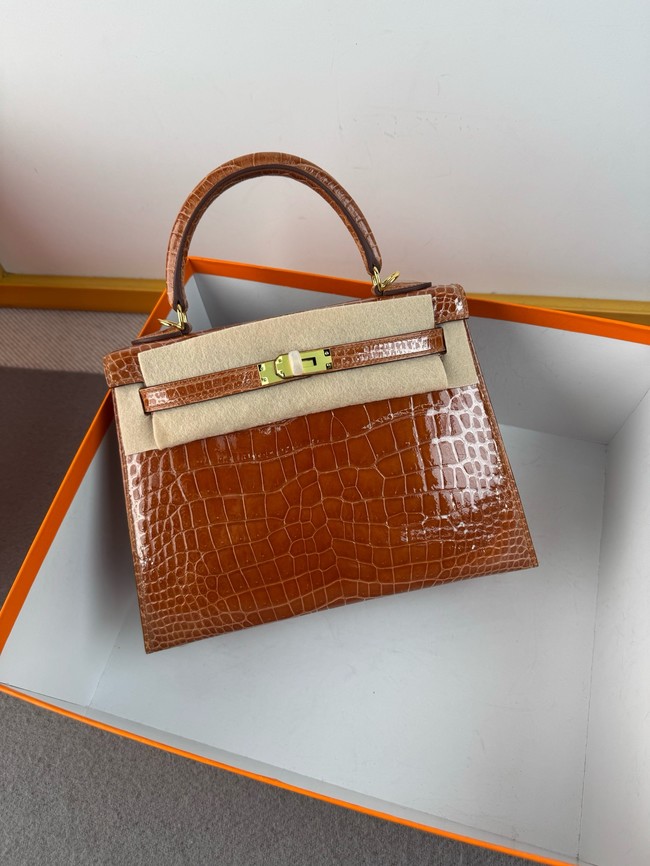 Hermes Kelly Shoulder Bags Nile crocodile leather KL3598-8