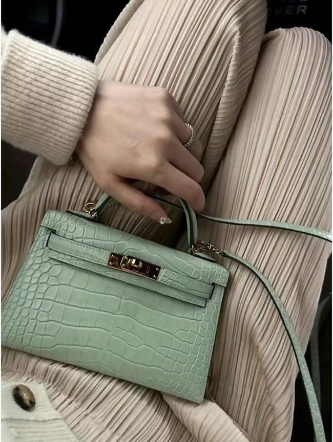Hermes Kelly Shoulder Bags Nile crocodile leather KL2766-3