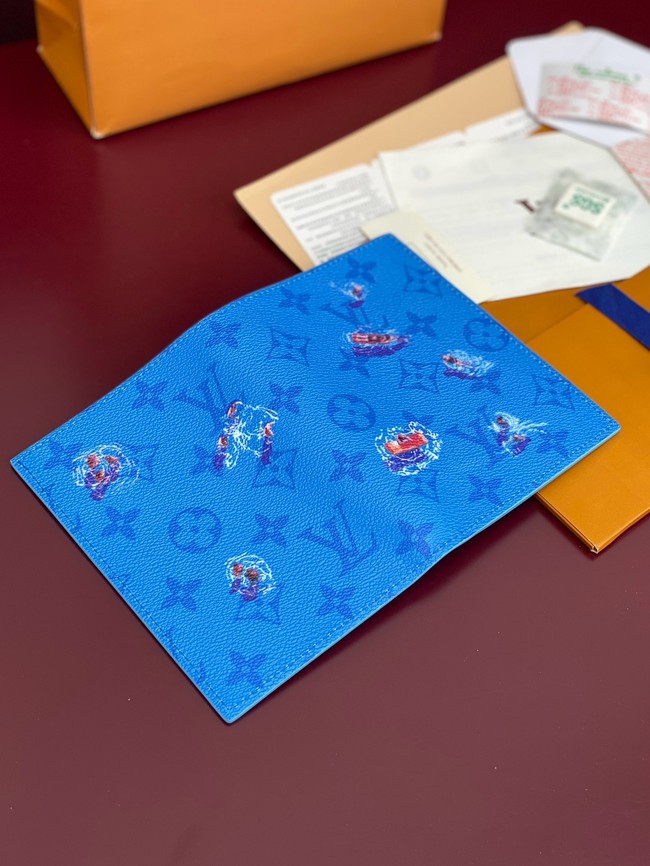 Louis Vuitton Passport Cover M14877 Blue lagoon