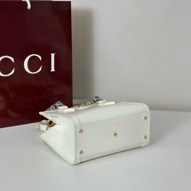 GUCCI BAMBOO DIVA SMALL BAG 832938 WHITE