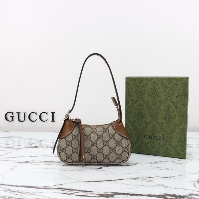 GUCCI GG CANVAS SMALLShoulder Bag 820698 brown