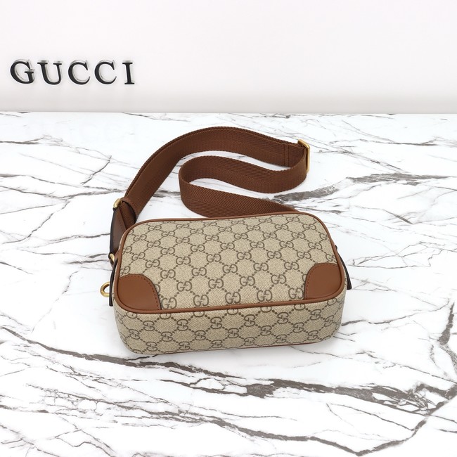 GUCCI GG CANVAS SMALL CROSSBODY BAG 821216 brown