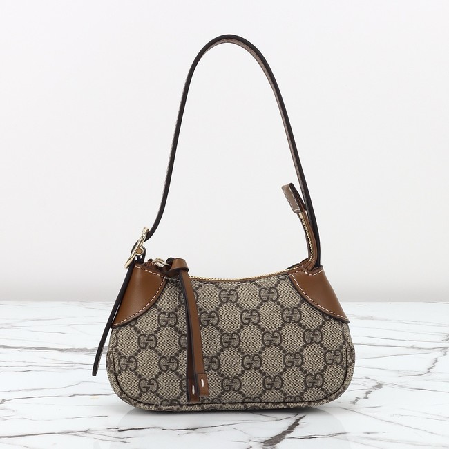 GUCCI GG CANVAS SMALLShoulder Bag 820698 brown