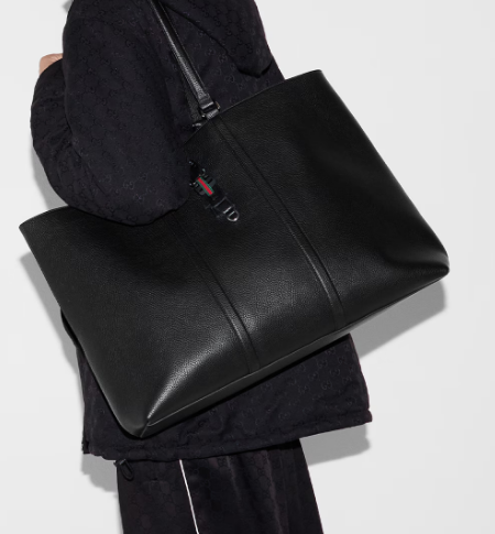 GUCCI Maxi tote bag with Web 816753 black