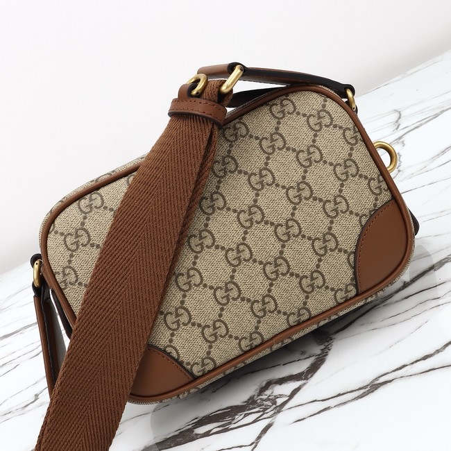 GUCCI GG Emblem mini crossbody bag 821217 brown