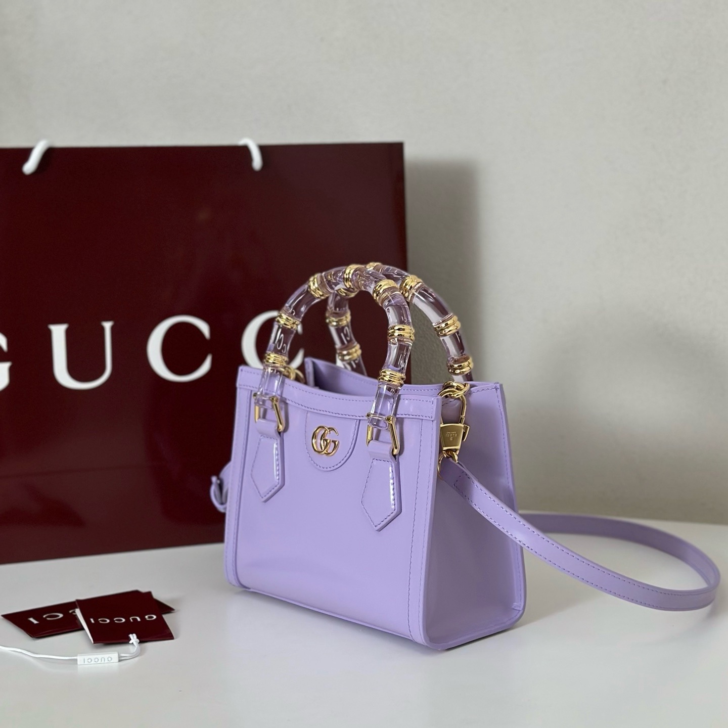 Gucci Diana small tote bag 832936 Lavender