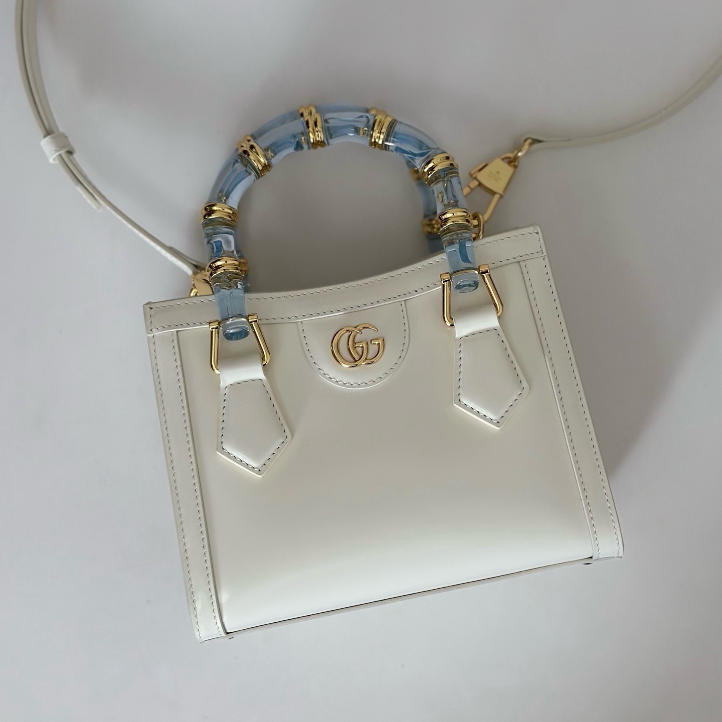 Gucci Diana small tote bag 832936 white