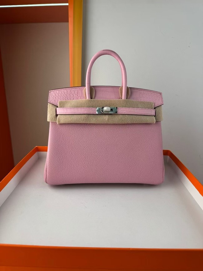 Hermes Birkin Bag Leather Nile crocodile&togo HBK2530-11