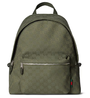 GUCCI GG canvas medium backpack 834464 Forest green