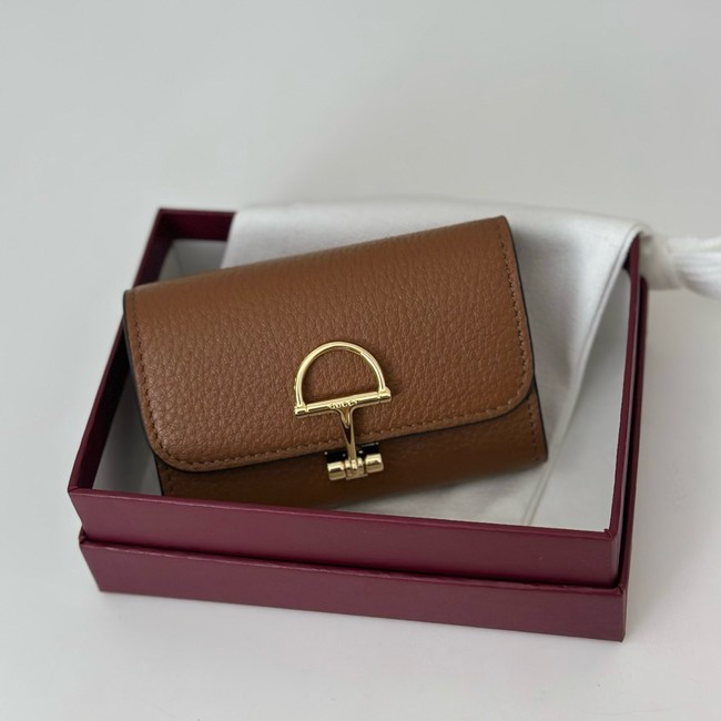 Gucci Softbit card case 828148 brown
