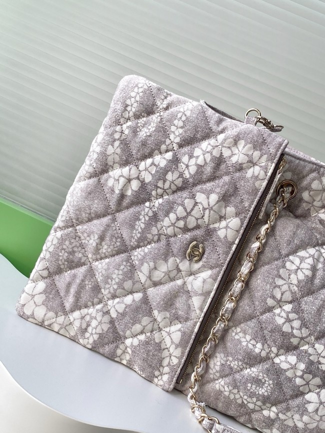 Chanel Shopping Bag AS5429 Grey & White