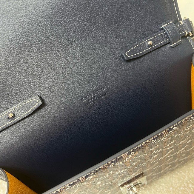 Goyard Calfskin Leather Shoulder Bag 55698 blue