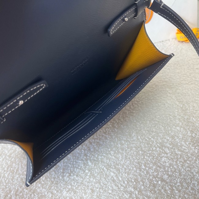 Goyard Calfskin Leather Shoulder Bag 55698 blue