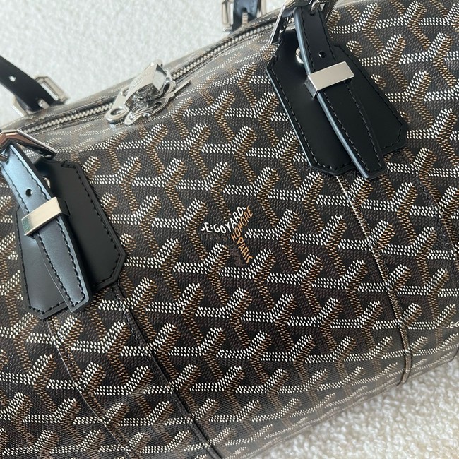 Goyard Calfskin Leather Travel Bag 55699 black