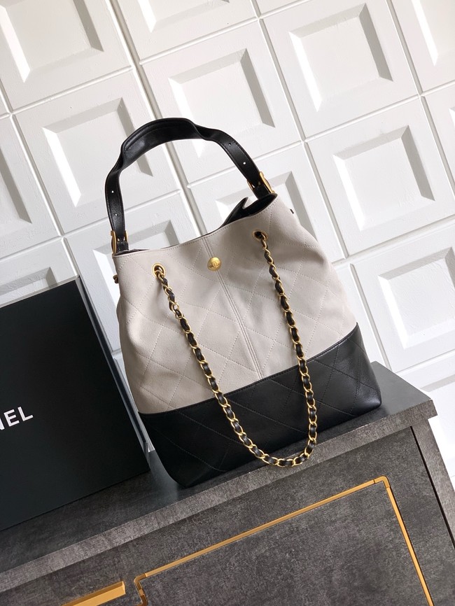 CHANEL Shopping Bag 99485 Black&gray