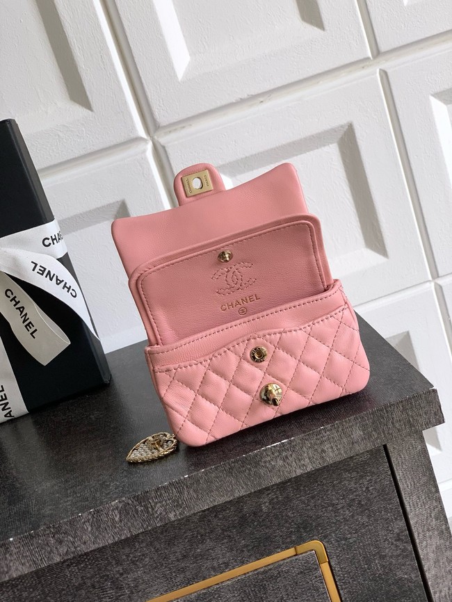Chanel Classic Mini Bag with hook AP4760 pink
