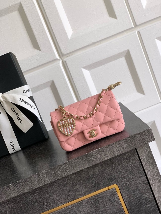 Chanel Classic Mini Bag with hook AP4760 pink