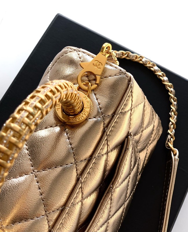 Chanel FLAP BAG WITH TOP HANDLE 92990-18