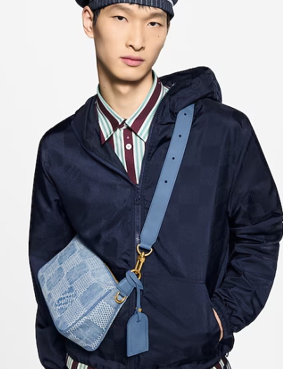 Louis Vuitton Pochette Accessories XL N00204 Denim Blue