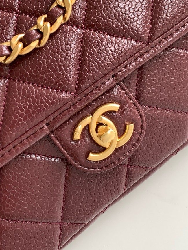 CHANEL Flap Bag AP5347 burgundy