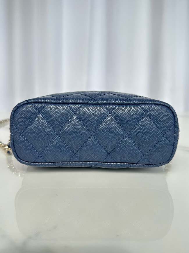 Chanel MINI Shoulder Bag Calfskin AS4386 dark blue